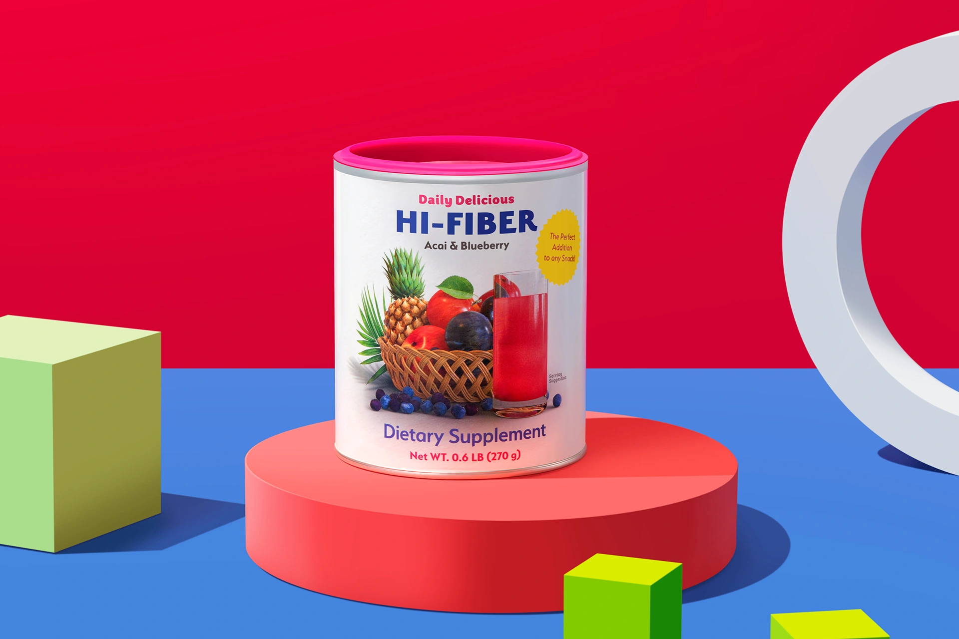 Daily Delicious Hi-Fiber ar asaī un melleņu garšu
